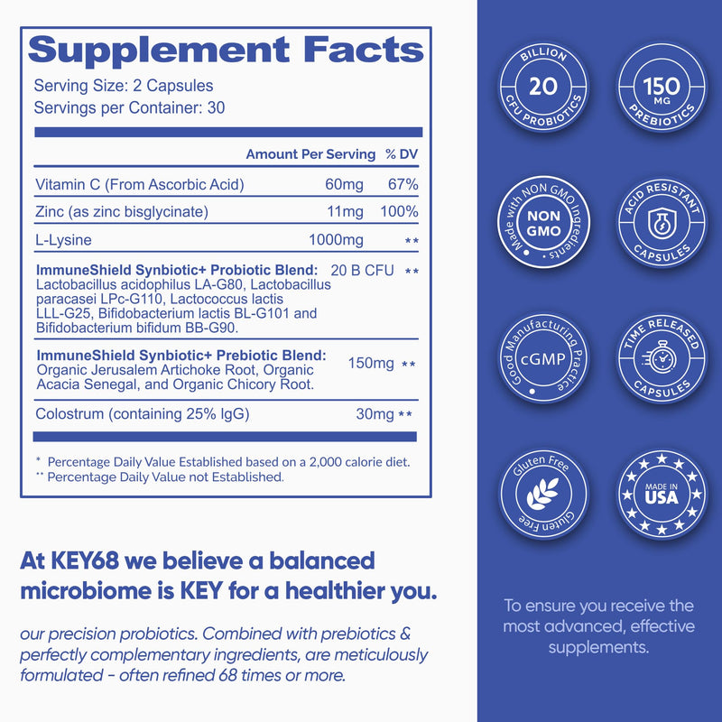 Herbal Daily Wellness Capsules – Probiotic & Herbal Blend, 60 Veg Caps